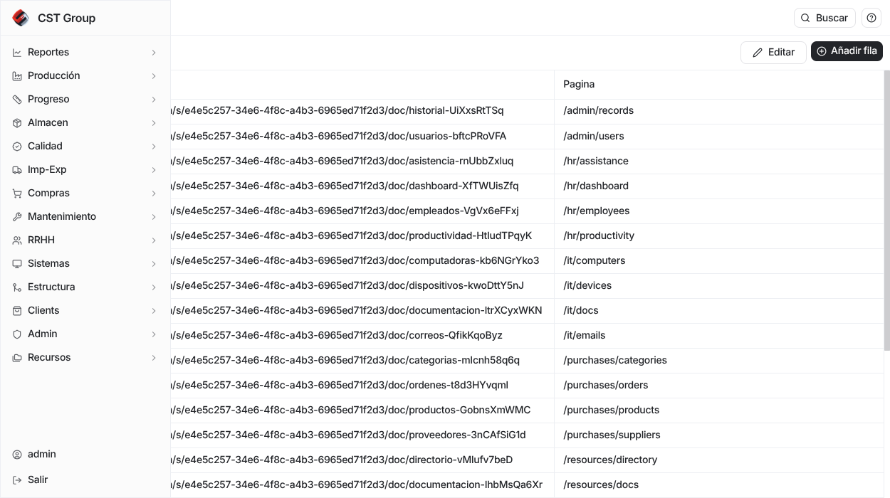 Vista previa de Custom ERP